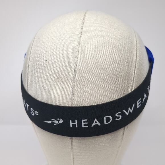 Headsweats Golf Sun Visor Cap Blue One Size Stretchable Embroidered Polyester - Picture 6 of 9